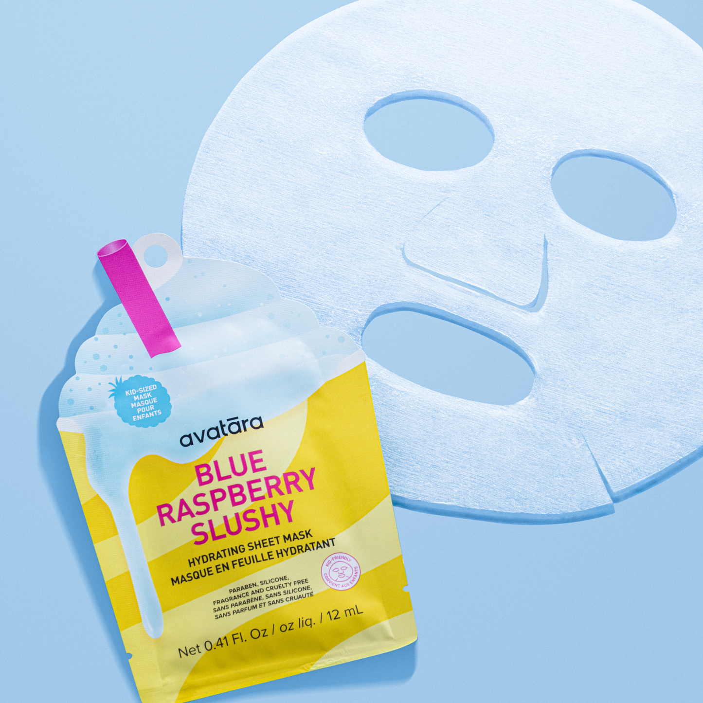 Blue Raspberry Slushy Kid's Mask