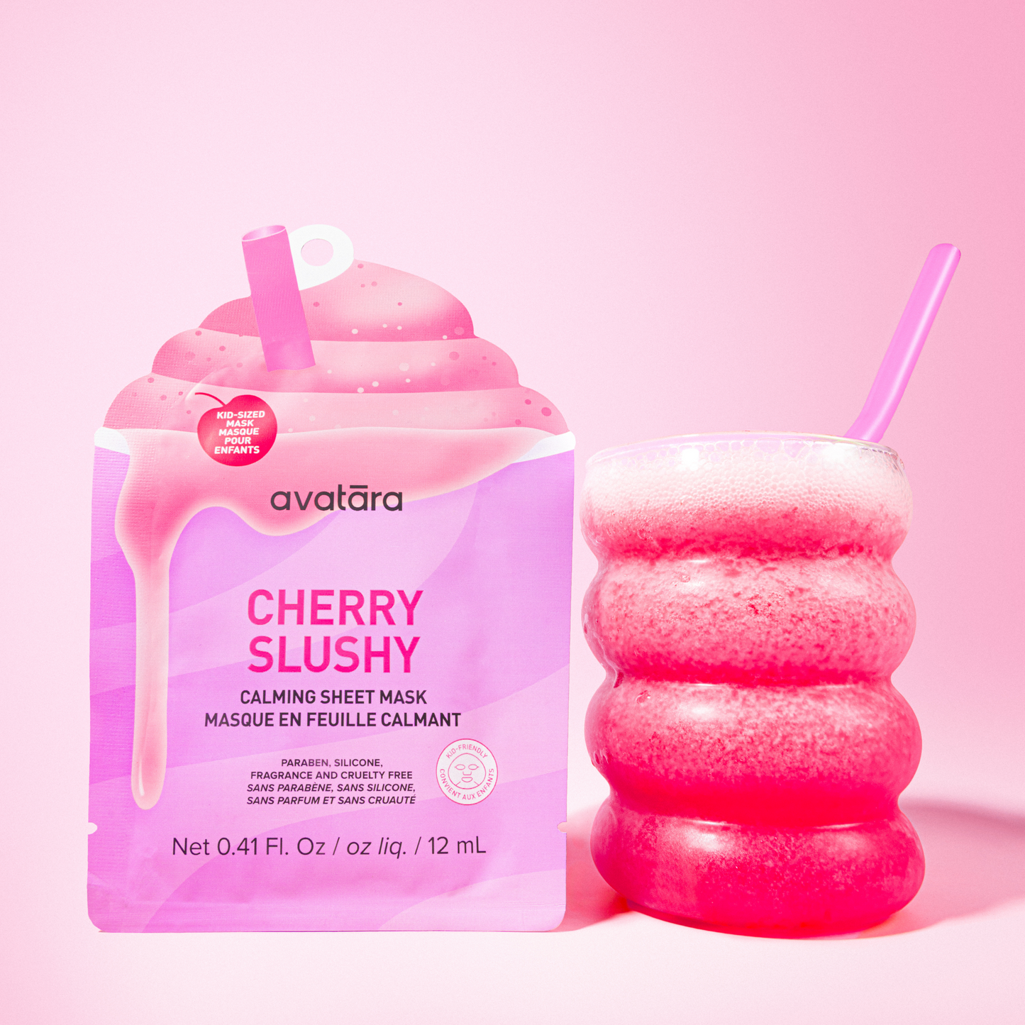 Cherry Slushy Kid's Mask