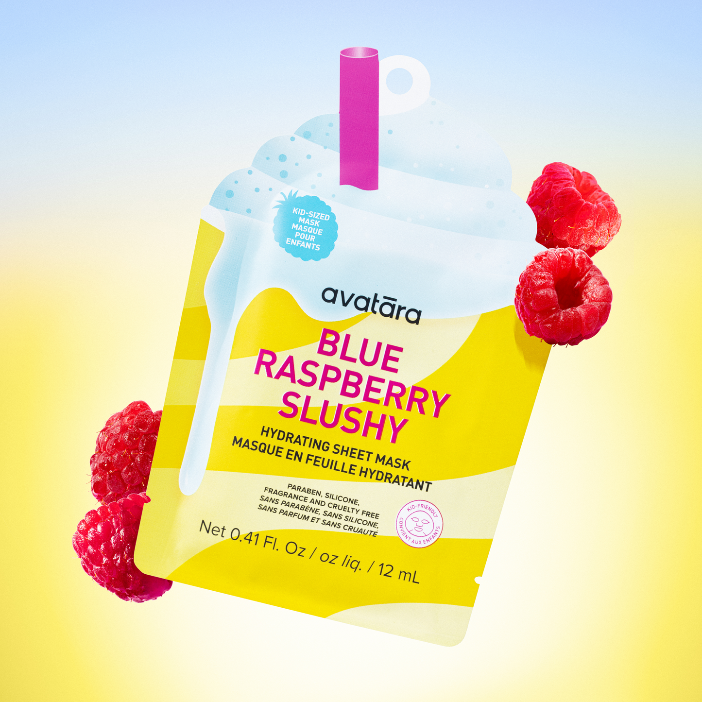 Blue Raspberry Slushy Kid's Mask