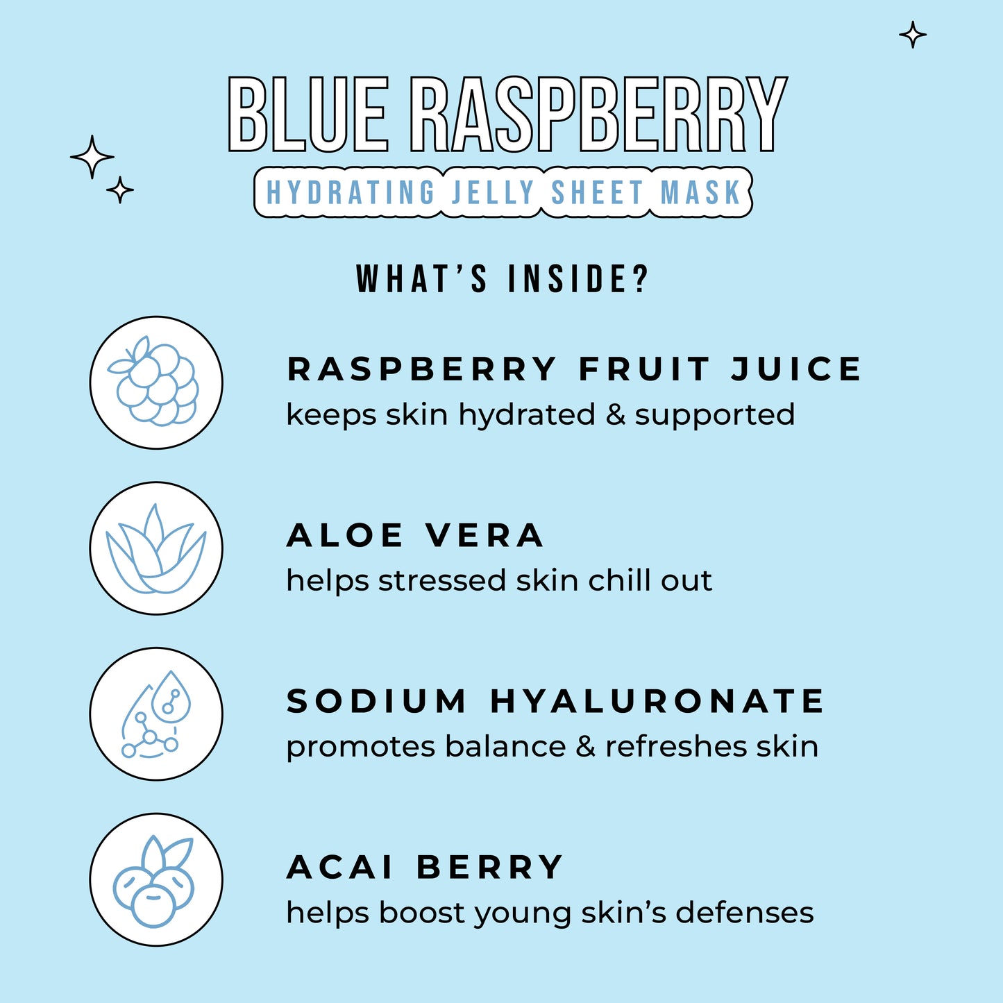 Blue Raspberry Slushy Kid's Mask