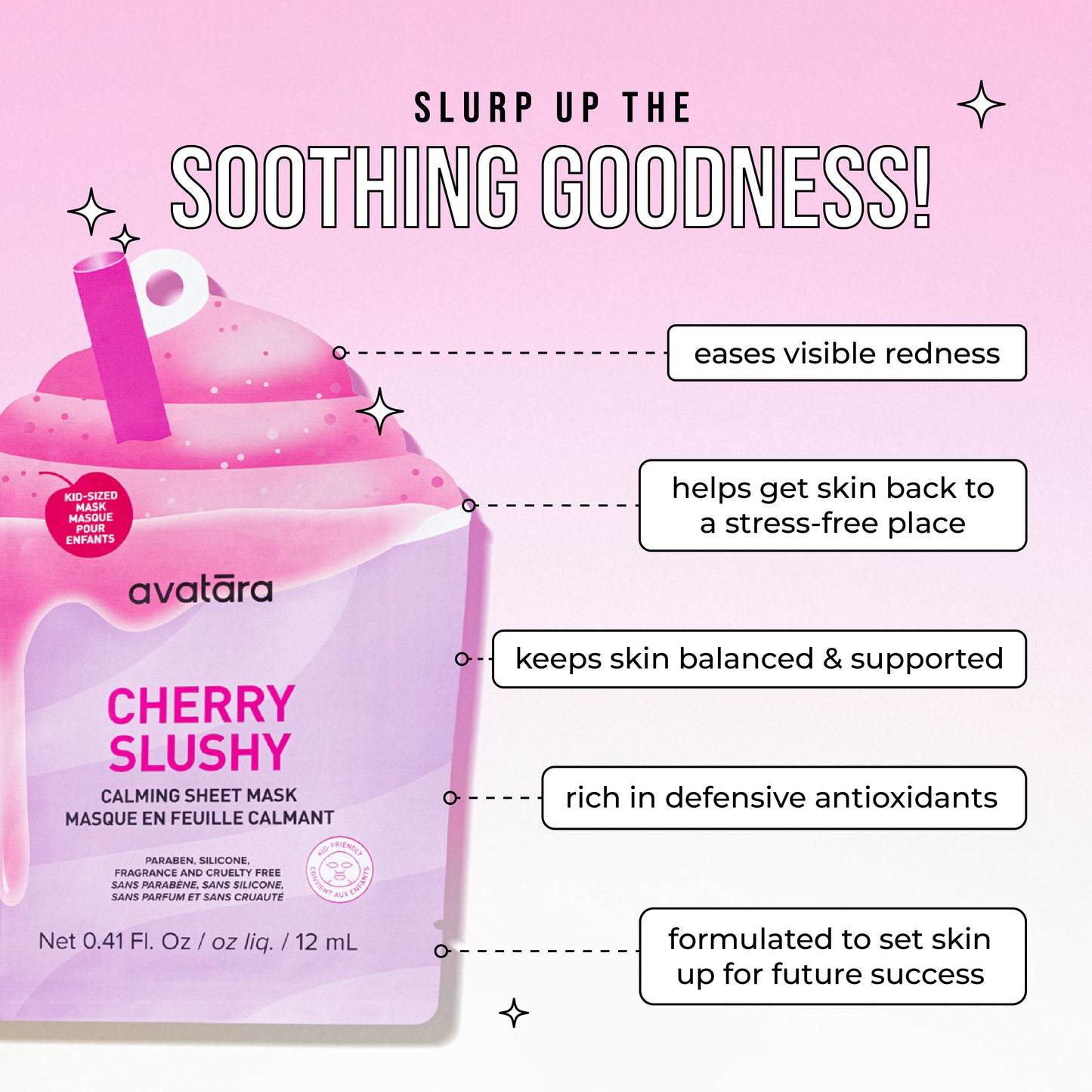 Cherry Slushy Kid's Mask