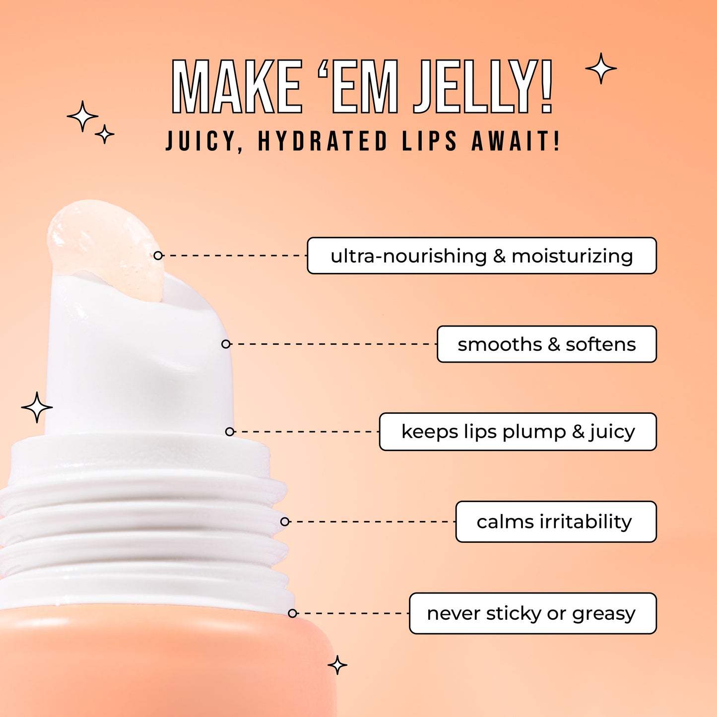 Juicy Peach Beach Clear Lip Jelly