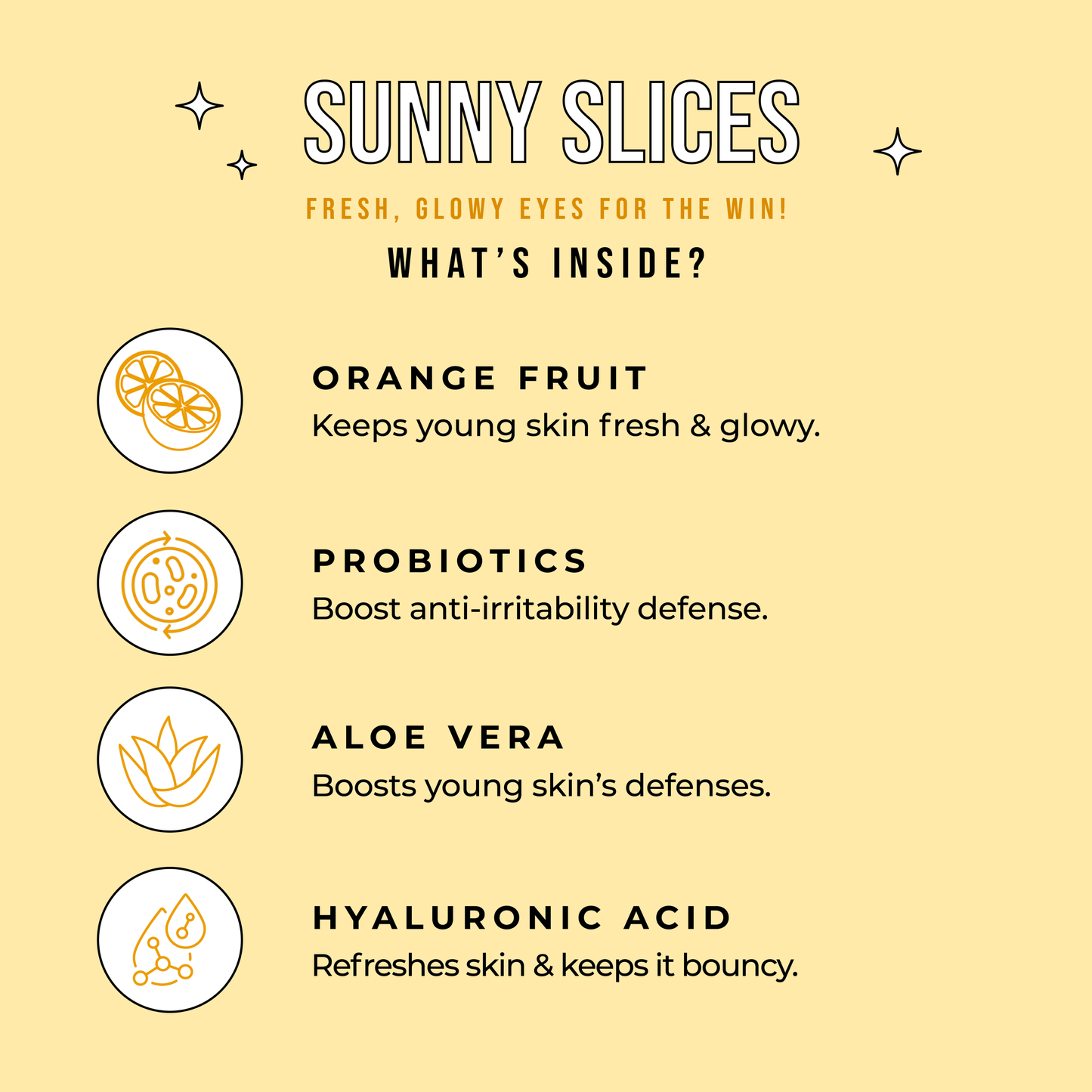 Sunny Slices Kid's Eye Masks