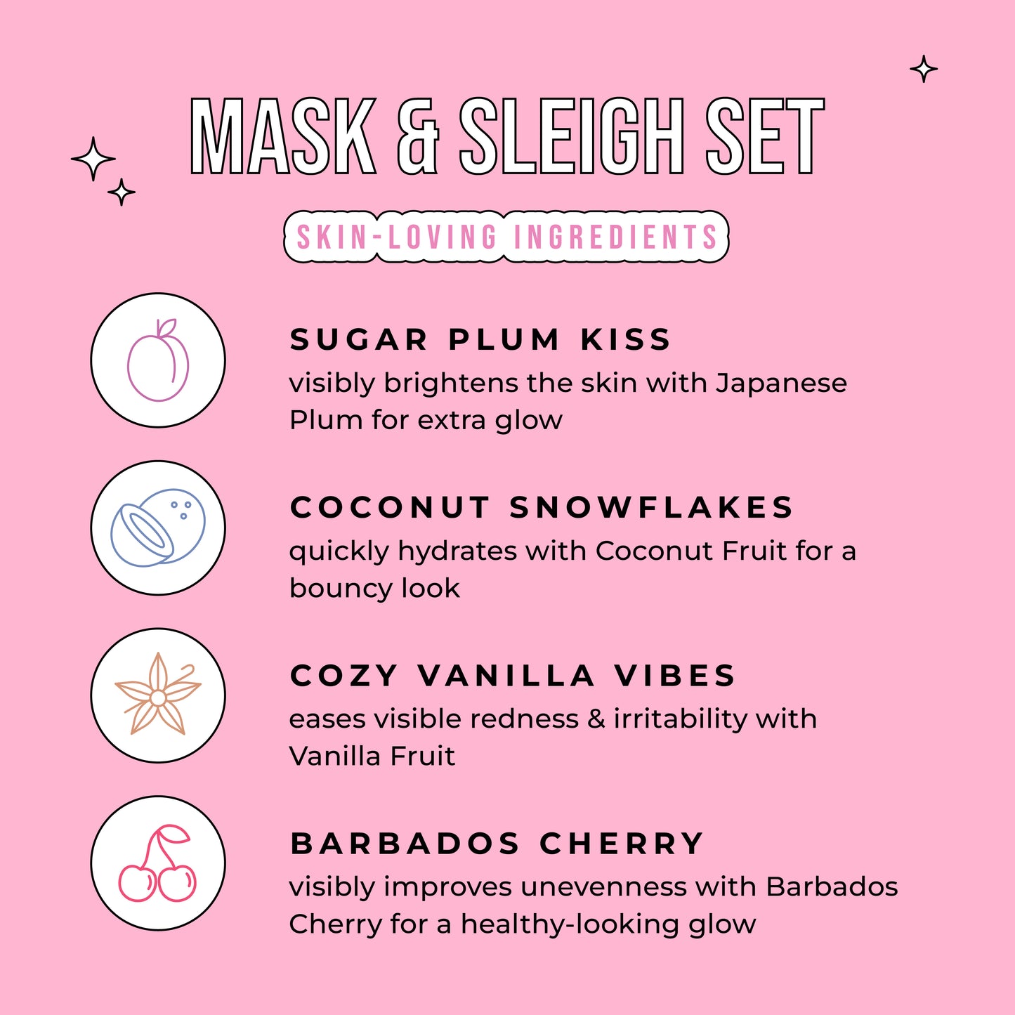 Mask & Sleigh Face Mask Set