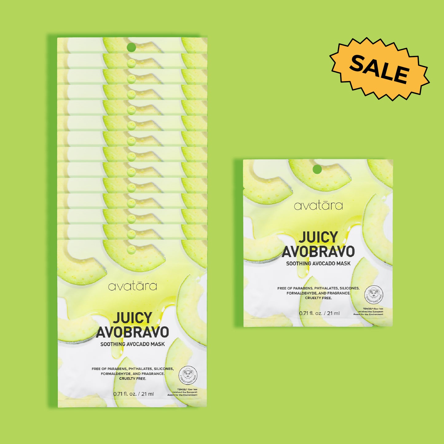 Avobravo Soothing Face Mask 15 Pack
