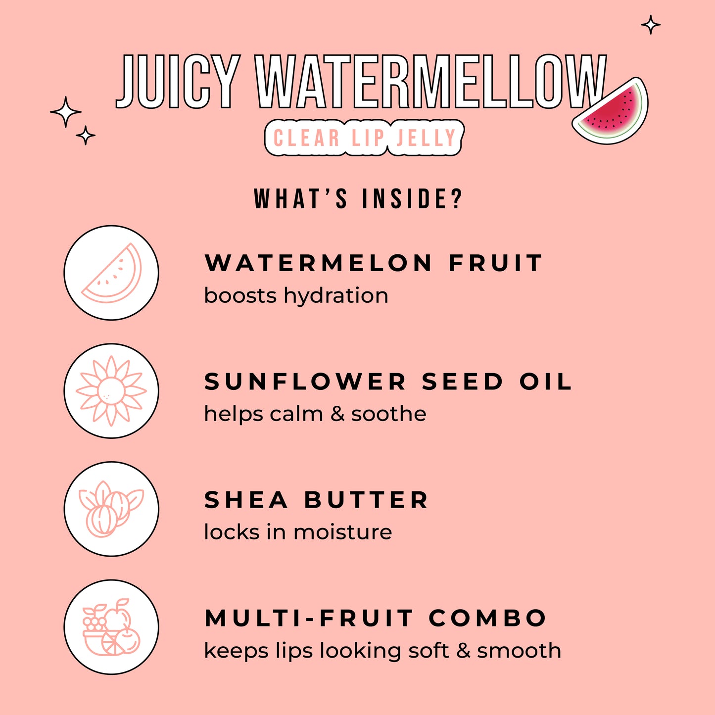 Juicy Watermellow Clear Lip Jelly