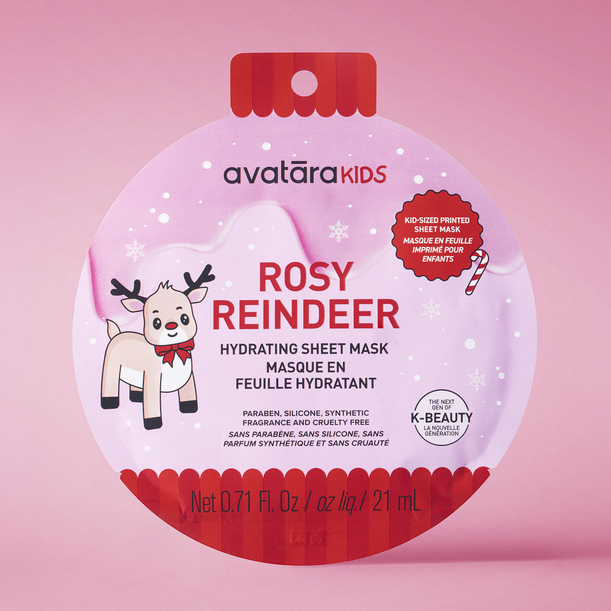 Rosy Reindeer Kid's Mask