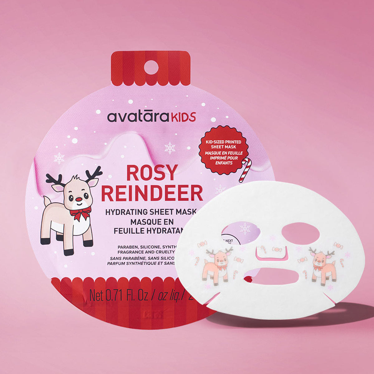 Rosy Reindeer Kid's Mask