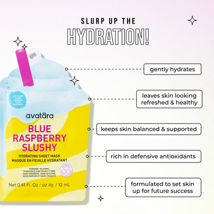 Blue Raspberry Slushy Kid's Mask