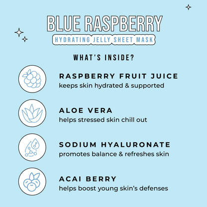 Blue Raspberry Slushy Kid's Mask