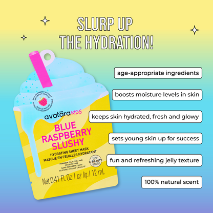 Blue Raspberry Slushy Kid's Mask