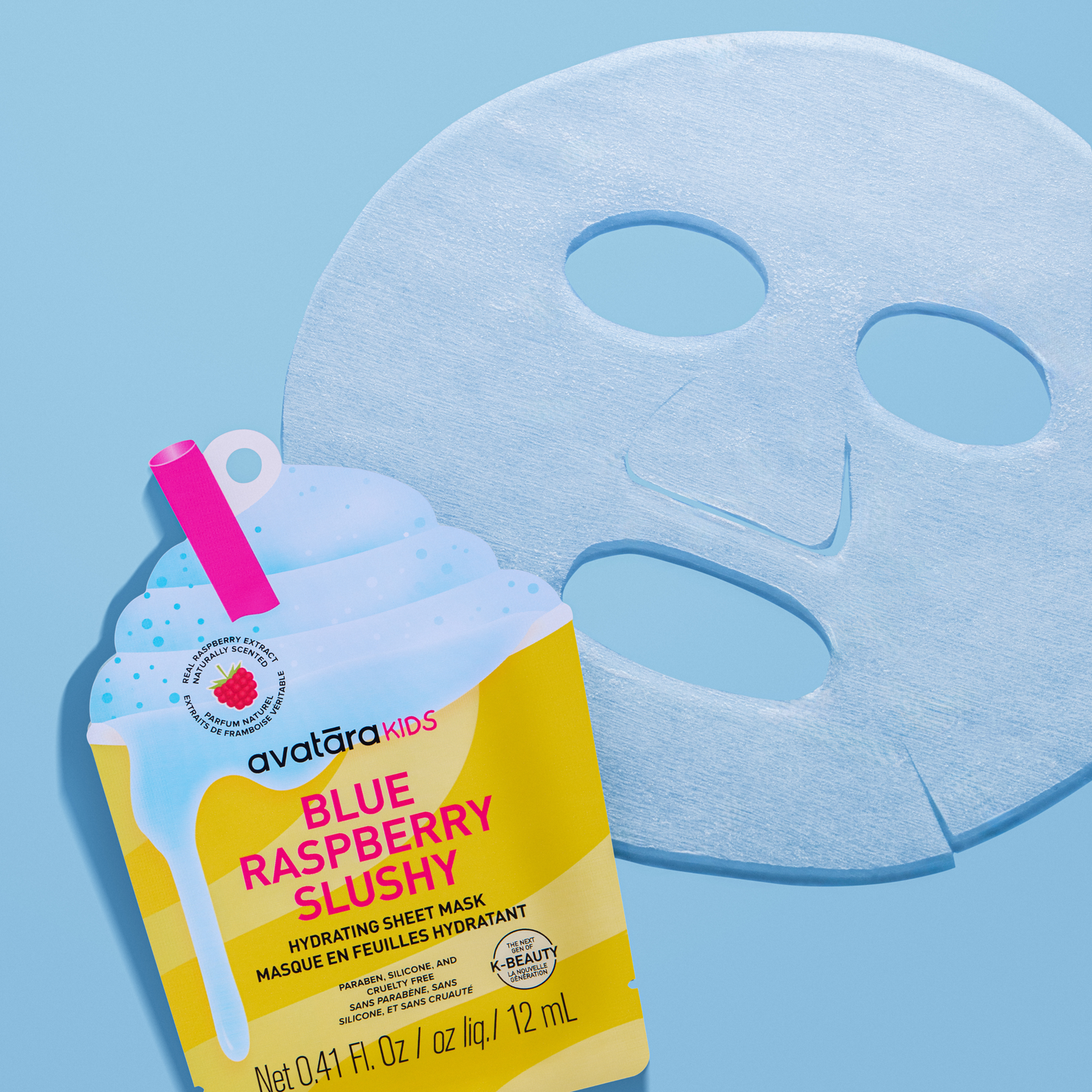Blue Raspberry Slushy Kid's Mask