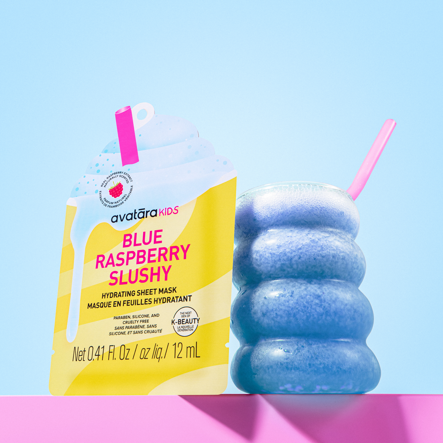 Blue Raspberry Slushy Kid's Mask