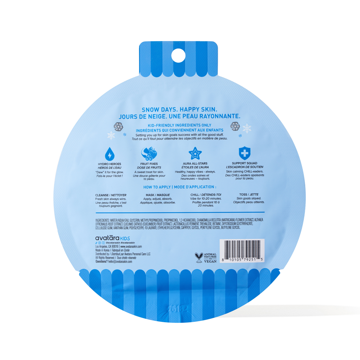 Chilly Snowman Kid's Sheet Mask
