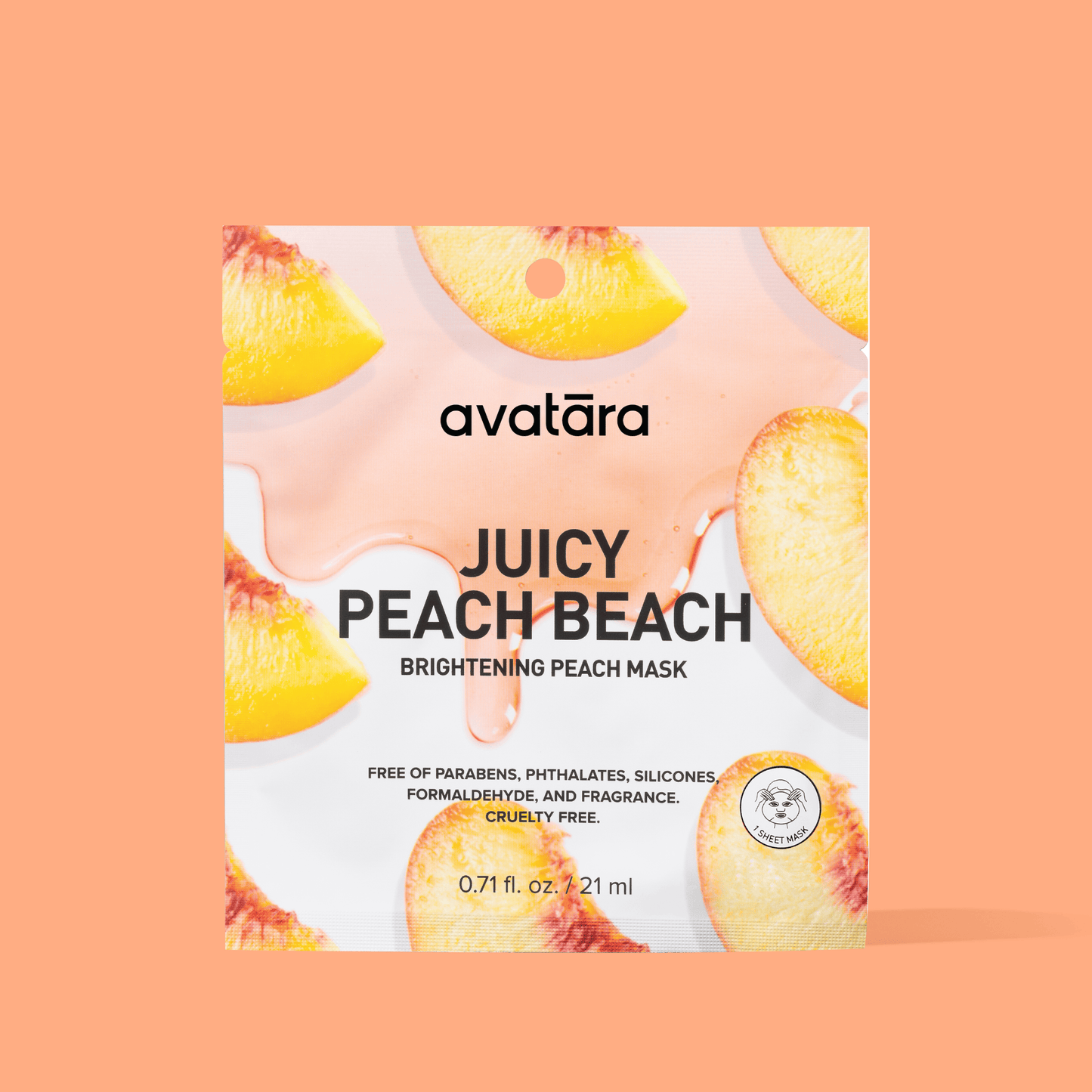 Peach Beach Brightening Face Mask