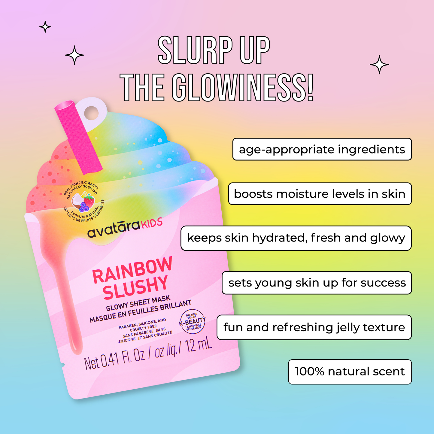 Rainbow Slushy Kid's Mask