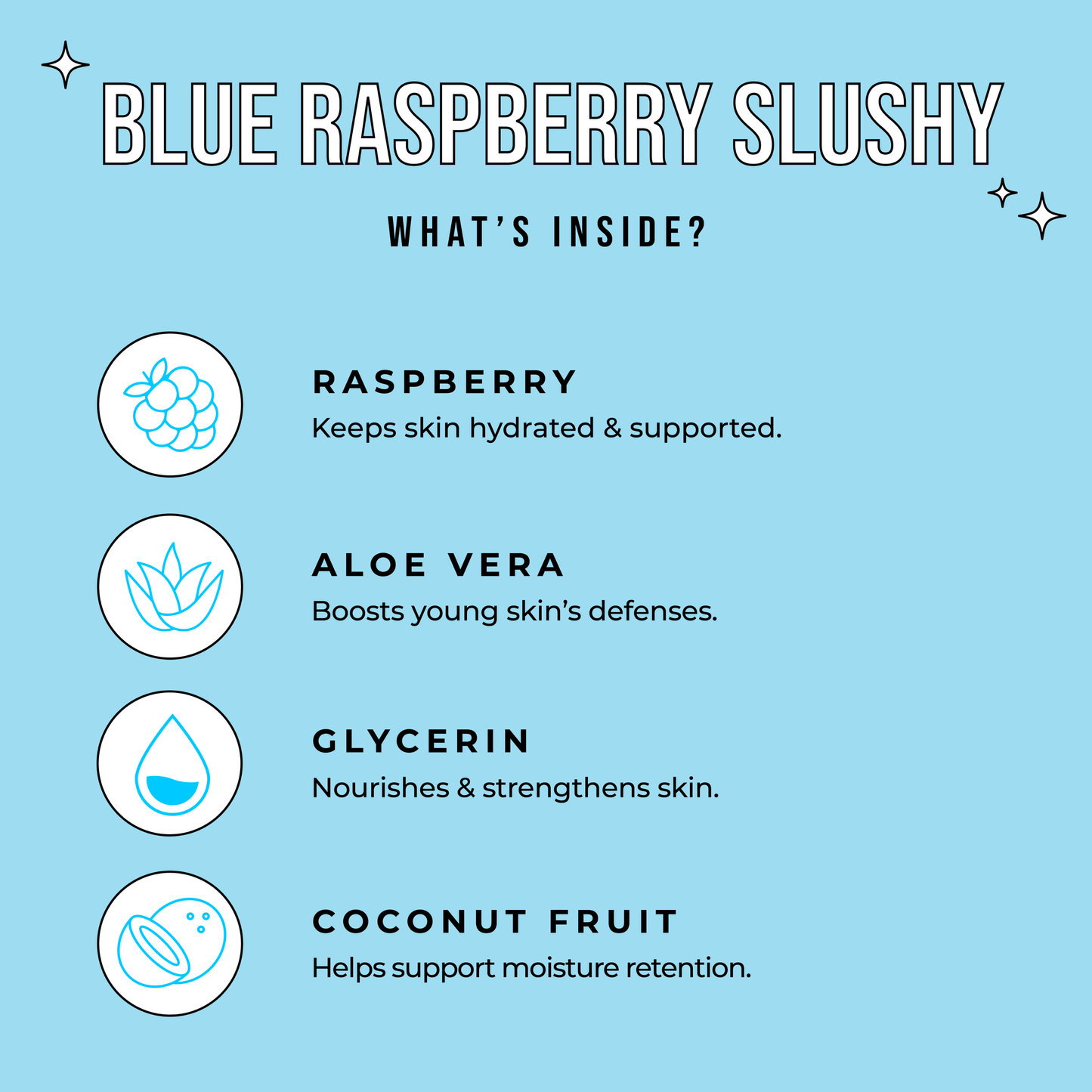 Blue Raspberry Slushy Kid's Mask