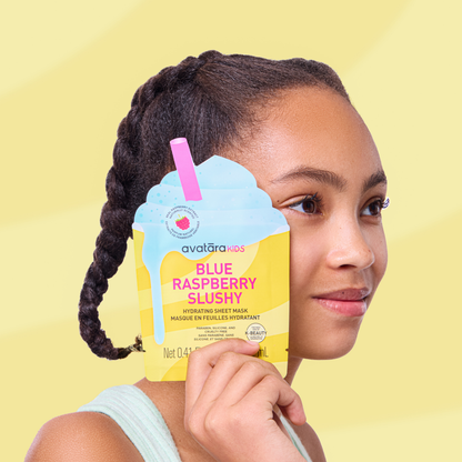 Blue Raspberry Slushy Kid's Mask