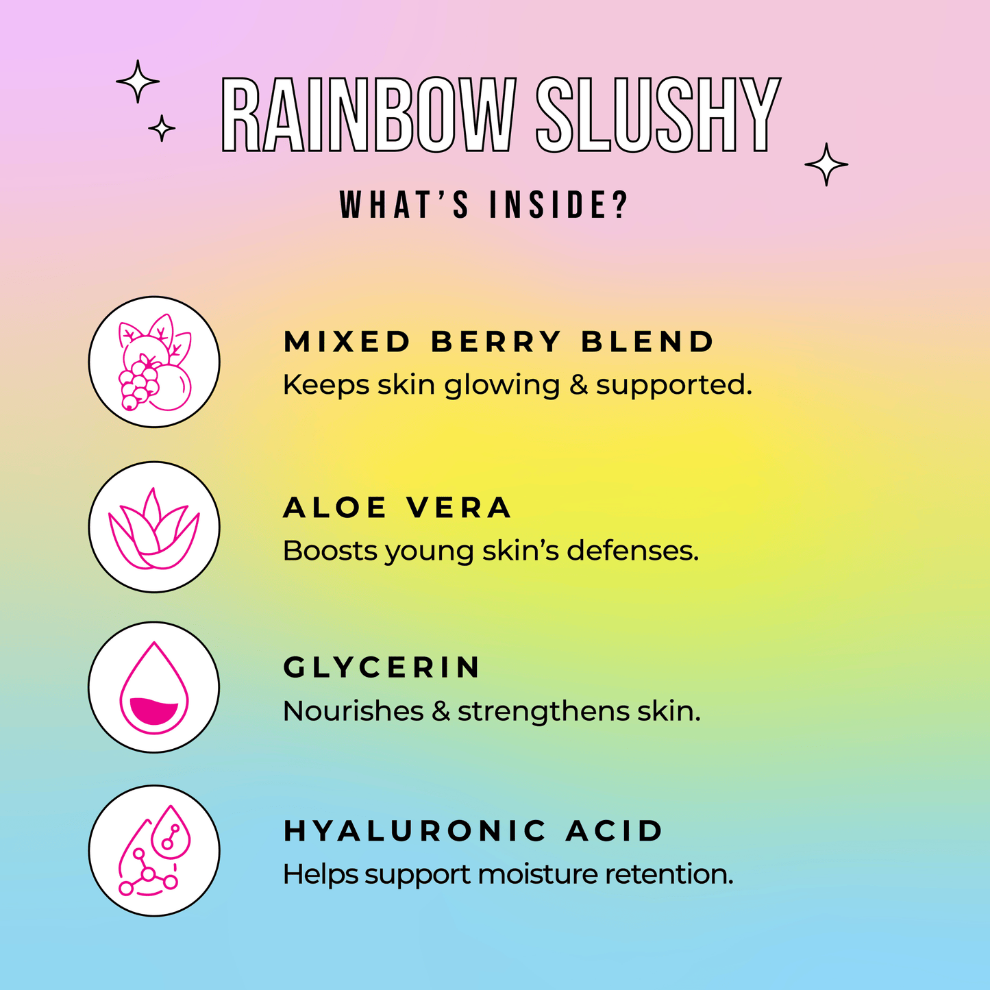 Rainbow Slushy Kid's Mask