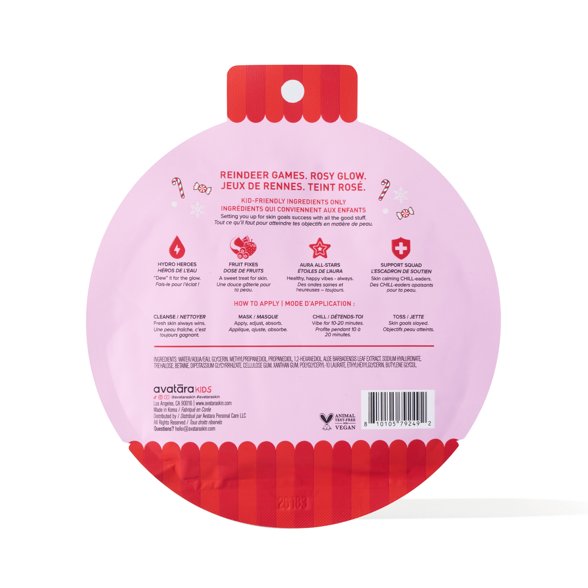 Rosy Reindeer Kid's Sheet Mask