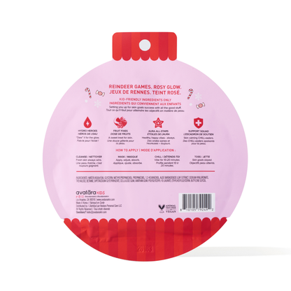 Rosy Reindeer Kid's Sheet Mask