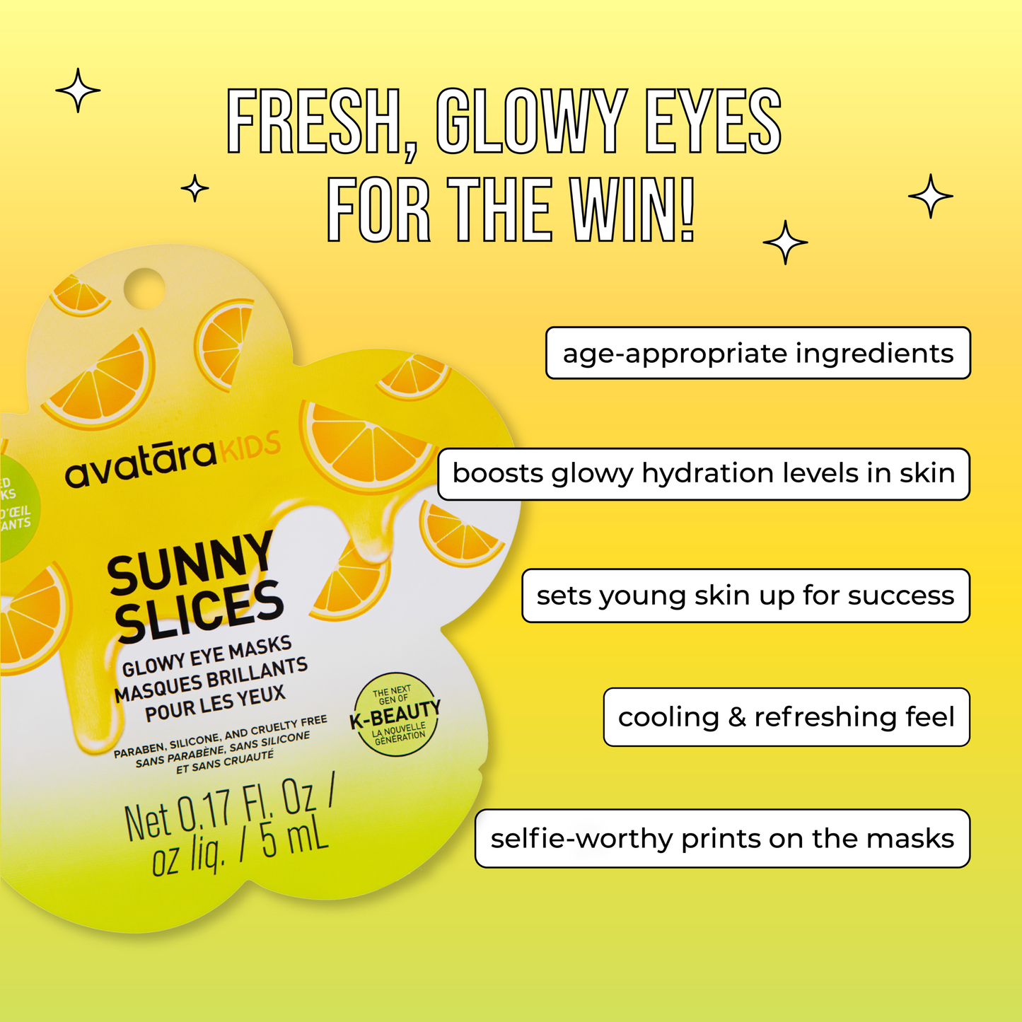 Sunny Slices Kid's Eye Masks