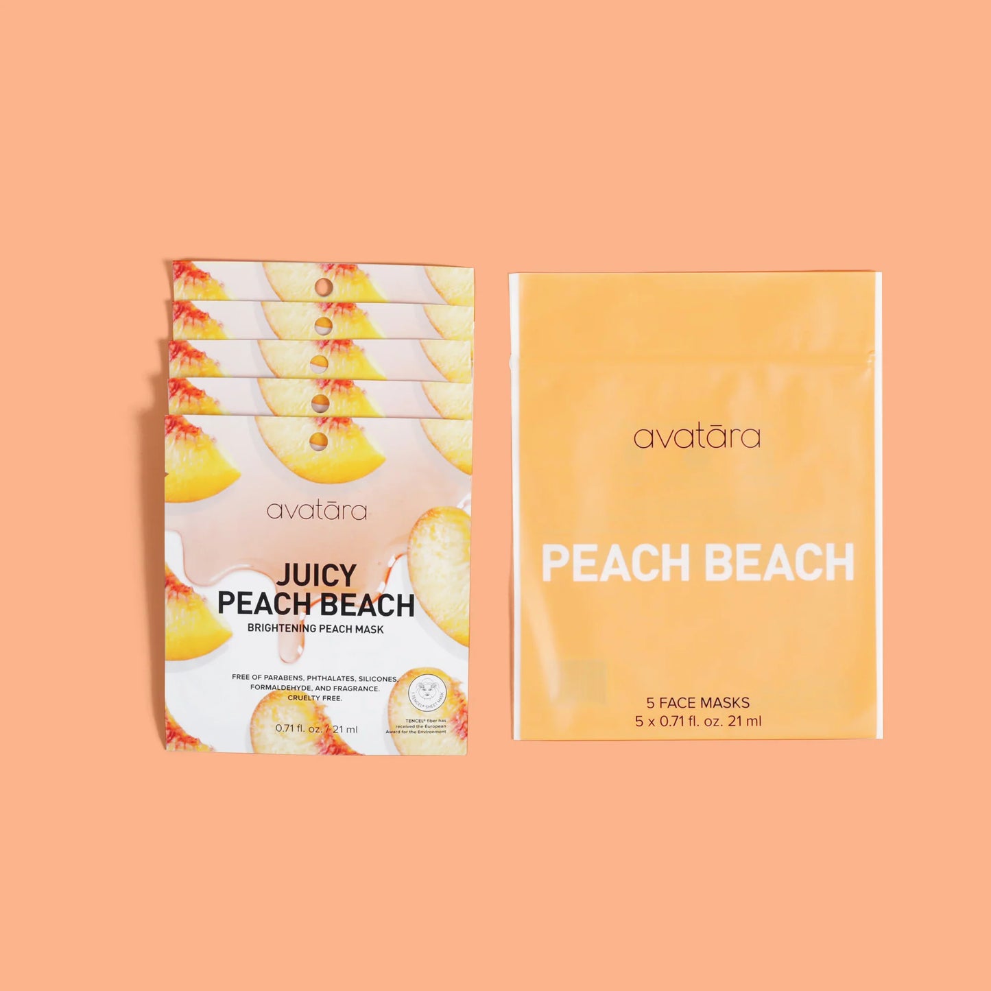 Peach Beach Brightening Face Mask